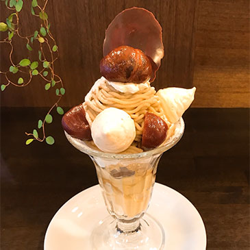 和栗のパフェ